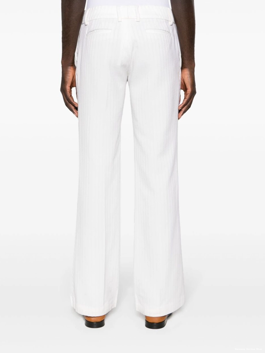 Affordable Versace virgin wool trousers flared Women 0819